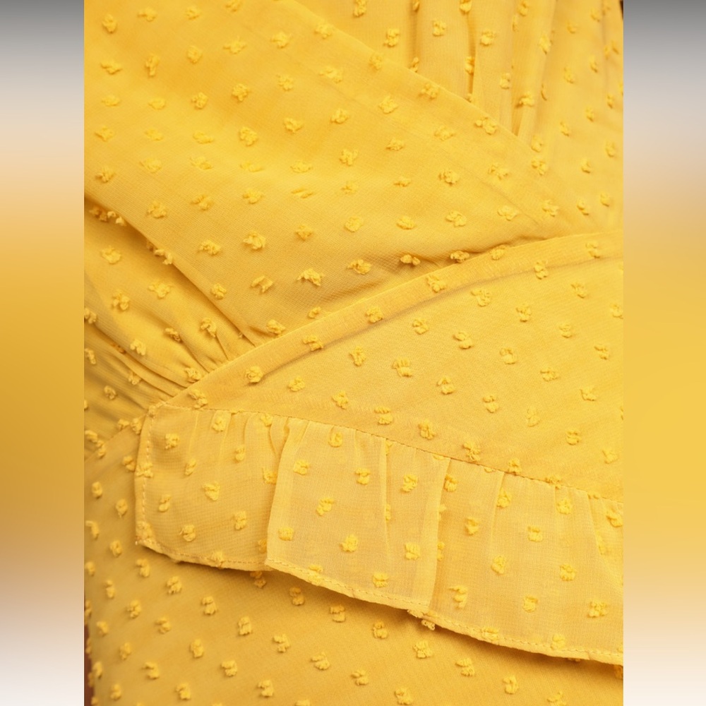 Lulu's Yellow Ruffle Midi Dress - Picture 4 of 10